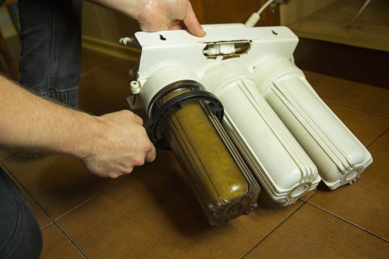 Water Softener System in Place